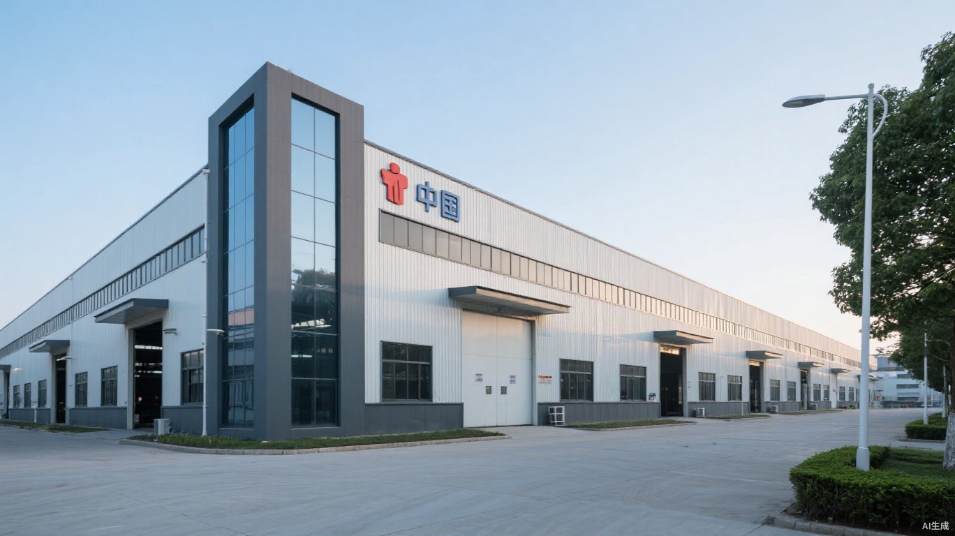 china t shirt factory building exterior industrial modern workshop